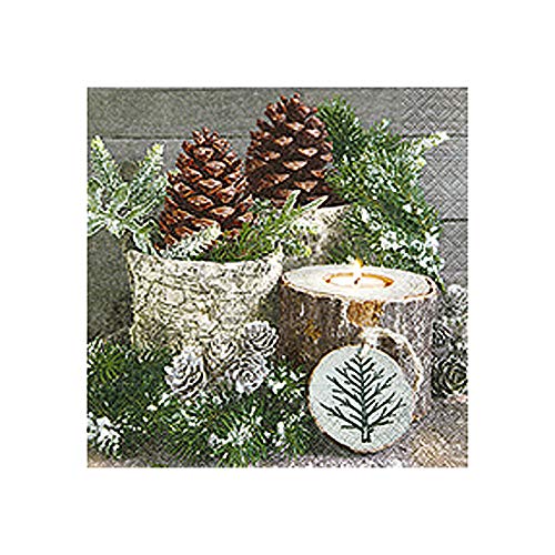 Weihn.Zelltuchserviette 33x33cm - Maison & Cuisine Amazon Allemagne à 3.75€