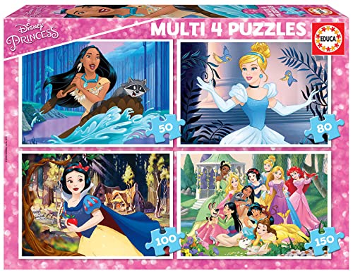Educa - Kinderpuzzle Disney Princess | 4in1 Puzzleset... - Toys & Games Amazon Germany à 9.59€