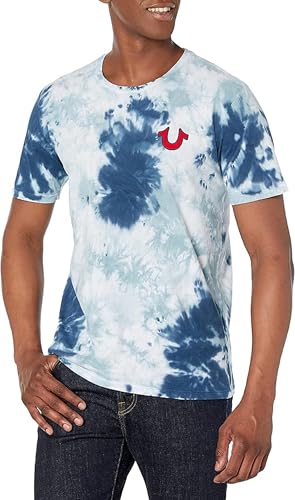 True Religion Hombre Buddha Logo Crew Neck tee, Ocean... - Vente Flash Amazon -62%
