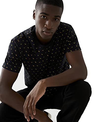True Religion All Over Monogram tee Camiseta, Negro, XXL... - High-Tech & Électronique Amazon Espagne à 18.14€