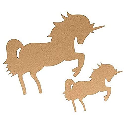 Silueta de madera mdf Unicornio - 15 cm - Loisirs Créatifs Amazon Espagne à 5.45€