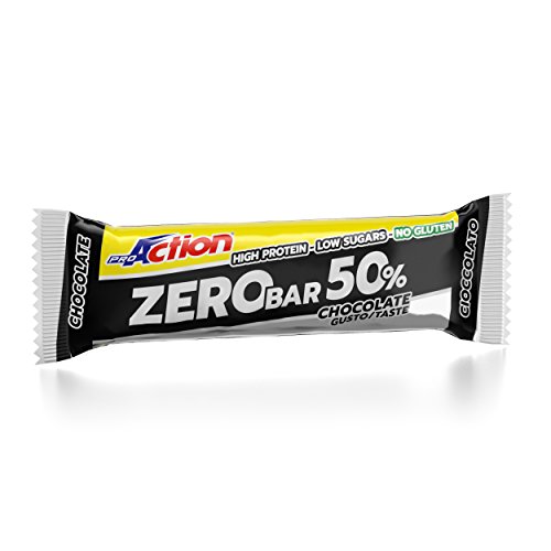 ProAction Zero Bar 50% (cioccolato, 1 barretta da 60 g) - Épicerie Amazon Italie à 2.00€