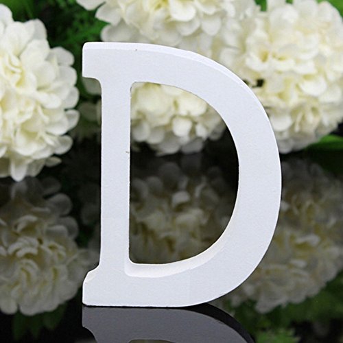 Freeas Décoratif Bois Lettres, 26 Alphabet Blanc Lettres en... - Maison & Cuisine Amazon France à 1.49€