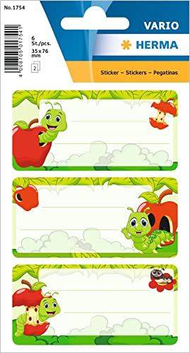 HERMA 1754 - Etichette per libri scrivibili Fritz der Wurm... - Jouets & Jeux Amazon Italie à 4.72€