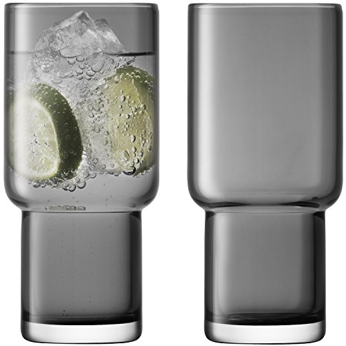 LSA International Utility Highball 390ml Slate | Set of 2 |... - Sports & Fitness en promo à 19.36€