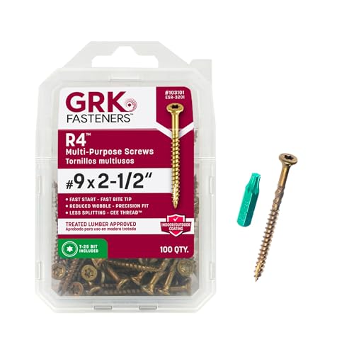 GRK 103101#9 por 2-1/2-inch Star Drive Bugle Head R4... - Bricolage & Outils Amazon Espagne à 16.68€