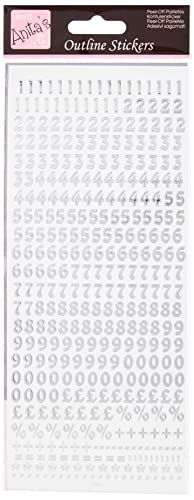 Anitas - Adesivi per contorni, piccoli numeri, argento su... - Toys & Games Amazon Italy à 2.54€