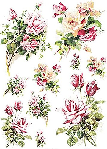 Zita's Creative Reispapier A4 - Teerosen, klein.... - Maison & Cuisine Amazon Allemagne à 2.74€