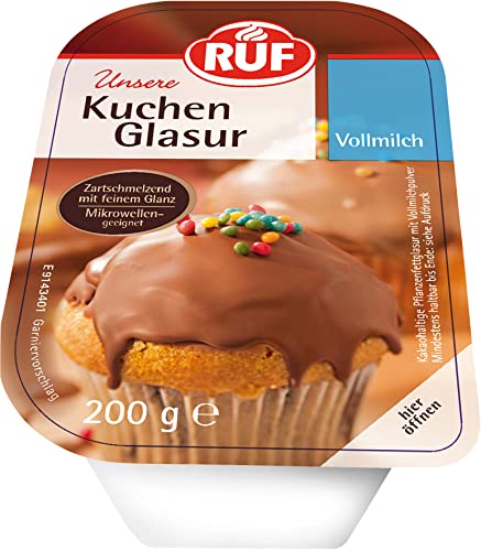 RUF Kuchen-Glasur Vollmilch-Schokolade, 200g im Becher... - Tech & Electronics Amazon Germany à 1.99€