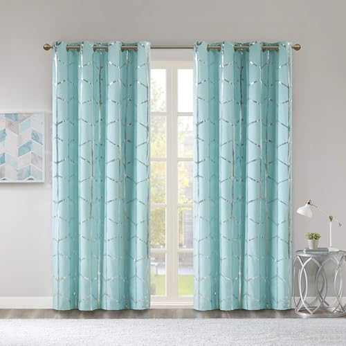 Intelligent Design Raina Total Blackout Metallic Print... - Maison & Cuisine Amazon Royaume-Uni à 10.39€