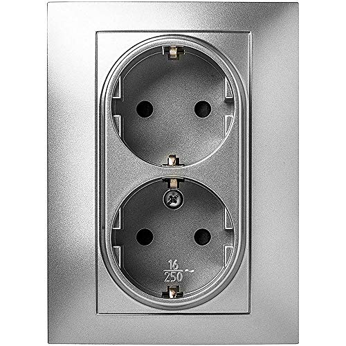 FAMATEL – Double Base | Recessed Socket | Habitat 15 Series... - Maison & Cuisine Amazon Royaume-Uni à 8.47€