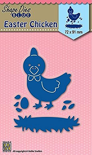 Nellie Snellen Shape Dies blue Easter "Chicken" 72x91mm - Maison & Cuisine en promo à 4.64€