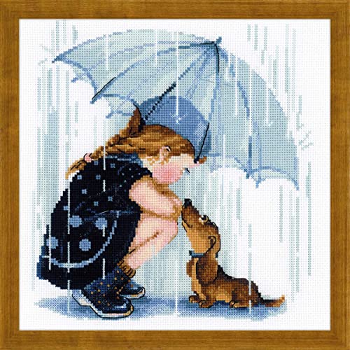 RIOLIS Cross Stitch Kit - 1720 - Under My Umbrella - Jardin & Extérieur en promo à 17.71€