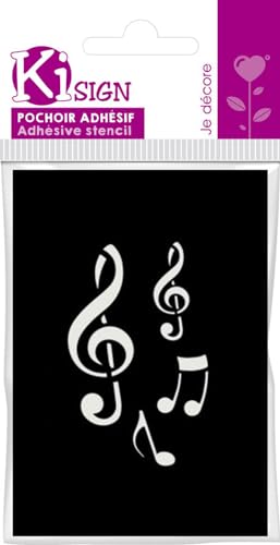 Pochoir adhésif Clé de Sol 7x10 cm - Bricolage & Outils en promo à 2.46€