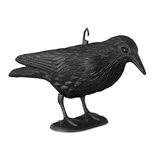 Relaxdays Sitting Crow Bird Repellent, Scarecrow... - Home & Kitchen Amazon UK à 12.96€