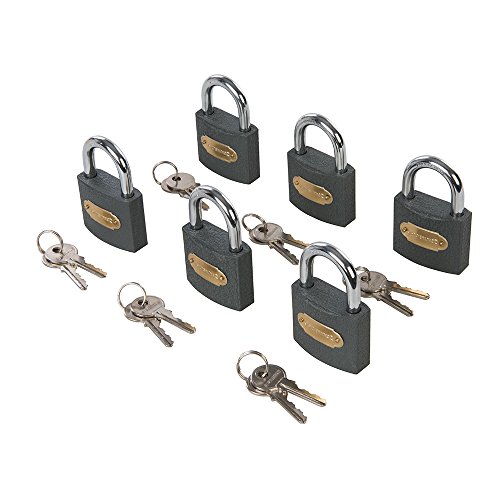 Silverline - 407238 - Lot de 6 cadenas en fer à clés... - DIY & Tools Amazon France à 30.83€