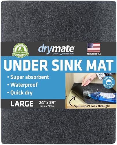 Drymate USMC2429 Tapis sous l'évier - 24 "x 29", Gris - Maison & Cuisine Amazon France à 14.07€