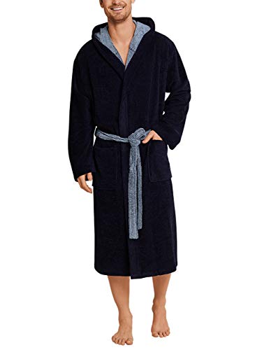 Schiesser Bademantel Albornoz, Azul Oscuro 803 I, 54 Hombres - Amazon Espagne à 39.15€