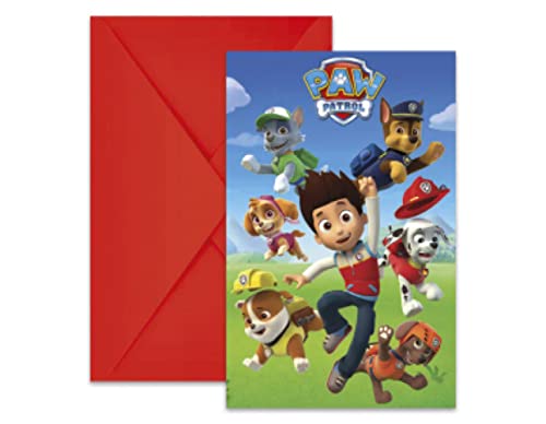 6 Inviti con busta PAW Patrol - Multicolore - Taglia Unica - Jouets & Jeux Amazon Italie à 1.94€