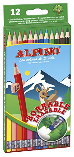 Alpino AL013654 - Estuche 12 lápices borrable, Única - Loisirs Créatifs Amazon Espagne à 2.29€