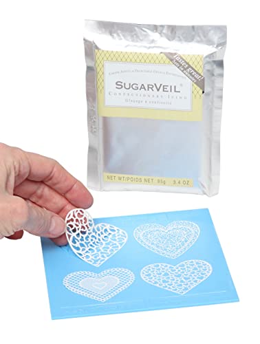 SugarVeil Décorations en forme de cœur avec glaçage... - Maison & Cuisine en promo à 19.76€