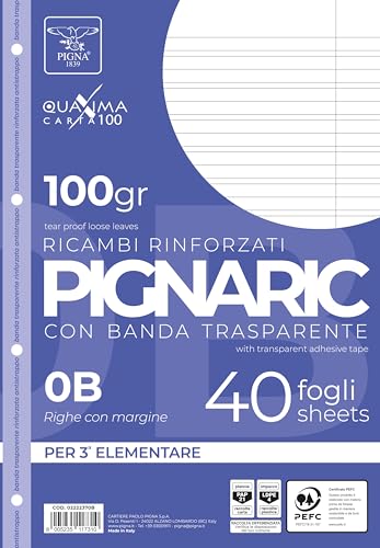 Pigna, Paquete de 40 4 agujeros, archivador, banda lateral... - Amazon Espagne à 2.00€