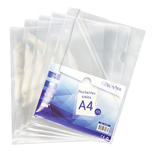 Waytex Pochette Coin Transparente A4 - Fournitures Bureau Amazon France à 6.46€