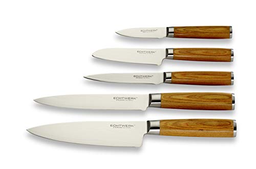 ECHTWERK Set de couteaux damassés 5 pièces, set de couteaux... - Maison & Cuisine Amazon France à 39.61€