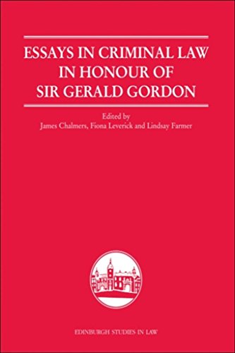 Essays in Criminal Law in Honour of Sir Gerald Gordon... - Auto & Motorcycle Amazon UK à 24.99€