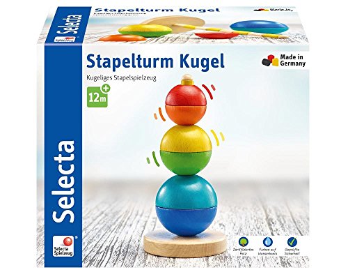 Selecta 62002 Jeu de construction/tour, boules à empiler... - Jouets & Jeux en promo à 12.49€