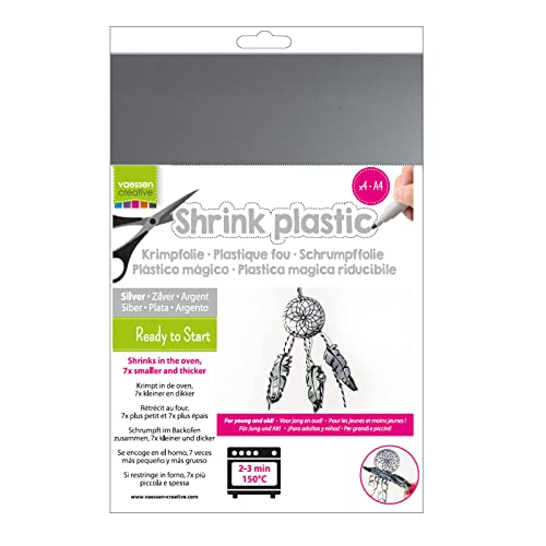 Vaessen Creative AR3-109 Schrumpffolie A4, Silber, 4 Stück... - Maison & Cuisine Amazon Allemagne à 3.59€