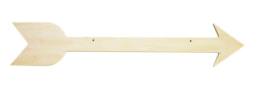 Legno flèche sospeso 40 x 7,5 x 0,7 cm - MegaCrea. - Maison & Cuisine Amazon Italie à 1.87€