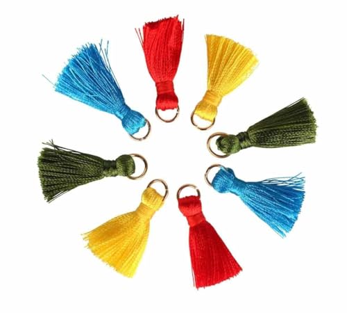 MegaCrea - Mini pompon con anello dorato, 3 cm, 8 pezzi - Loisirs Créatifs Amazon Italie à 3.58€