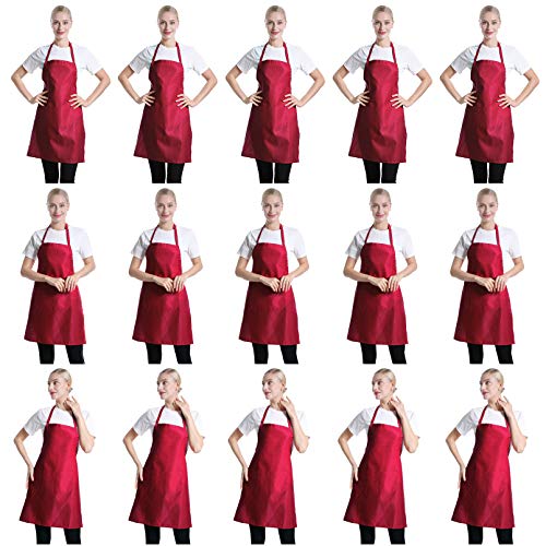 TSD STORY Total de 15 piezas de delantal de babero rojo... - Maison & Cuisine Amazon Espagne à 58.33€