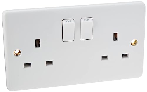 Knightsbridge CU9000 Interrupteur à Bord incurvé Blanc 13 A en promo à 16,14€ (-53%) sur Amazon FR