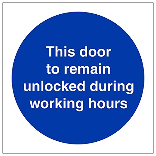 V Safety 18032AF-S'Door To Remain Unlocked During Working... - Maison & Cuisine Amazon Royaume-Uni à 2.55€