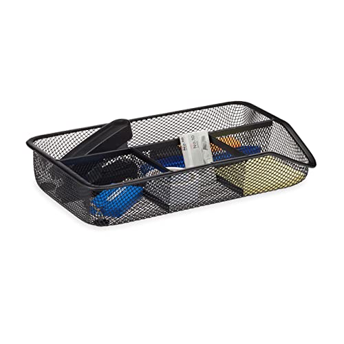 Relaxdays Desk Organiser, 4 Compartments, Small Office... - Deal du jour à 8.44€