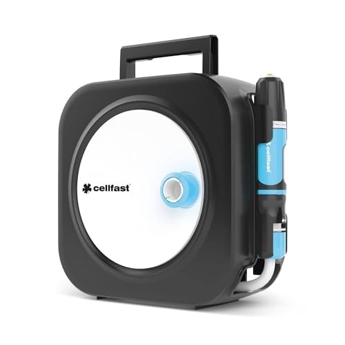 Cellfast Hose Reel ENERGO XS, Including Hose 3/8" 10m... - Jardin & Extérieur Amazon Royaume-Uni à 33.95€