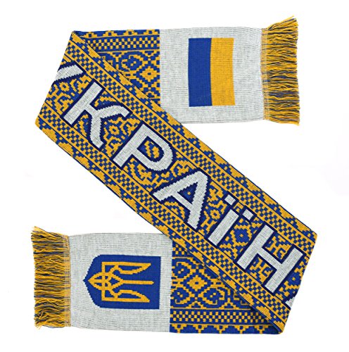 Ukraina Stade Football Knit Écharpe (Bleu/Jaune) - Sports & Fitness Amazon France à 17.85€