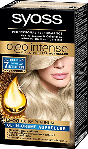 Syoss Oleo Intense 12-00 Platinum - Beauté & Parfums Amazon Allemagne à 10.60€