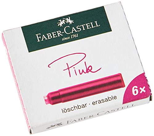 Faber-Castell - Vaso de tinta, color rosa Tintenpatrone... - Fournitures Bureau Amazon Espagne à 5.89€