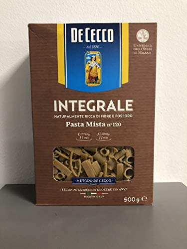 De Cecco 147709 Pasta Mista Integrale N°120, 500 Gr - Épicerie Amazon Italie à 2.50€