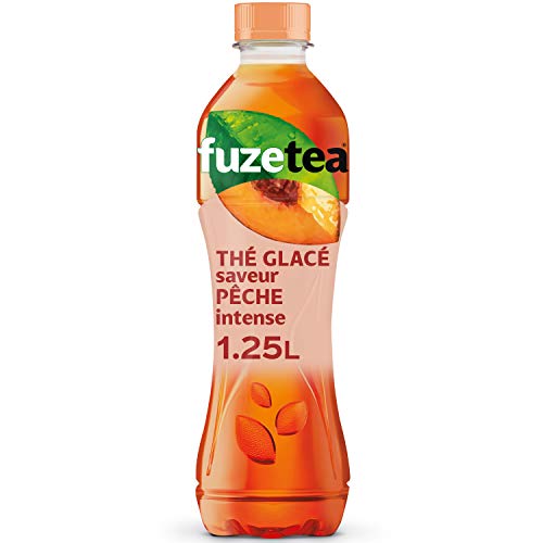 Fuze tea Thé noir glacé à la pêche intense - La bouteille... - Épicerie Amazon France à 2.59€