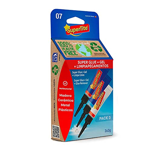 Supertite 2507 - Kit adhesivo instantáneo gel y limpiador - Bricolage & Outils Amazon Espagne à 1.00€