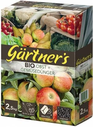 Gärtner`s Bio Obst+Gemüsedünger GÄR 2,5 Kg - Jardin & Extérieur Amazon Allemagne à 2.72€