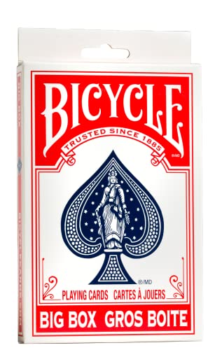 Bicycle Big Box Jeu de Cartes Rouge en promo à 11,15€ (-80%) sur Amazon FR