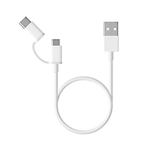 Mi 2-in-1 USB Cable Micro USB to Type C (30cm) White - High-Tech & Électronique Amazon Allemagne à 8.98€