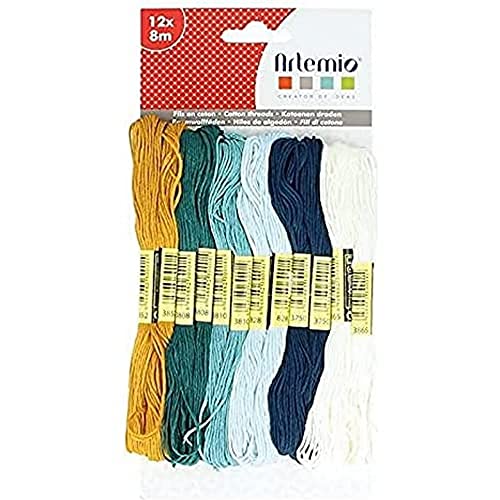 Artemio Honey Cotton Threads Blue, Ochre, 8 – 12 one... - Loisirs Créatifs Amazon Royaume-Uni à 4.71€