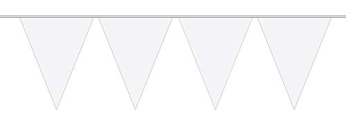 Folat 22687 - Geburtstag & Party - Wimpelkette XL, weiß, 10... - Loisirs Créatifs Amazon Allemagne à 6.60€