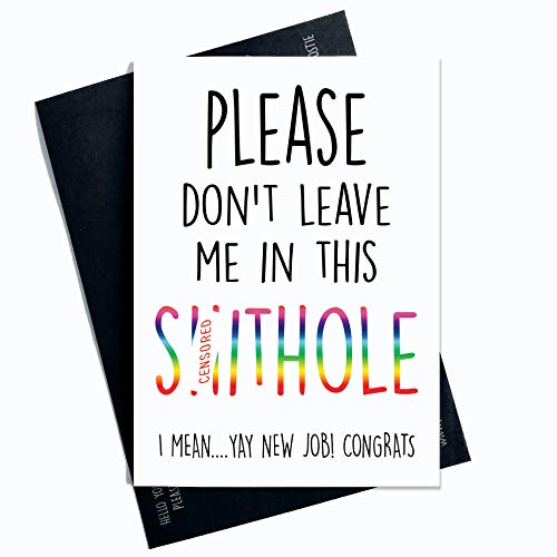 Leaving Card, Coworker Card, Please Don't Leave Me in This... - Livres & eBooks Amazon Royaume-Uni à 2.05€